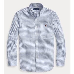 Ralph Lauren Classic Fit Tattersall Oxford Shirt Button Down Blue Plaid Mens XL